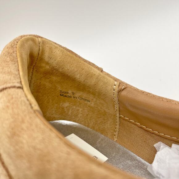 Dolce Vita Women's Jhax Suede Shoe US 9 EU 39-40 Light Brown/Cream NIB - Picture 12 of 12